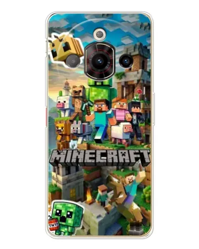 Чехол для ZTE Nubia Focus Pro с картинкой «Замок Minecraft»