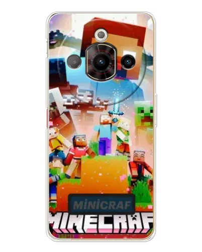 Чехол для ZTE Nubia Focus Pro с картинкой «Minecraft герои игры»