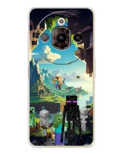Чехол для ZTE Nubia Focus Pro с картинкой «Эндермен в лесу»