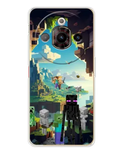 Чехол для ZTE Nubia Focus Pro с картинкой «Эндермен в лесу»