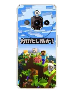 Чехол для ZTE Nubia Focus Pro с картинкой «Minecraft классический мир»