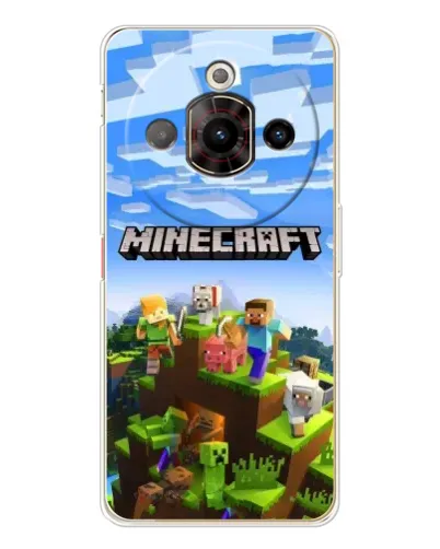 Чехол для ZTE Nubia Focus Pro с картинкой «Minecraft классический мир»