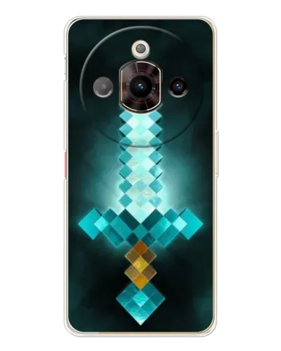 Чехол для ZTE Nubia Focus Pro с картинкой «Алмазный меч неон»