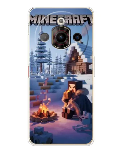 Чехол для ZTE Nubia Focus Pro с картинкой «Зимний Minecraft»