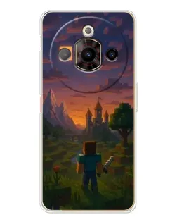 Чехол для ZTE Nubia Focus Pro с картинкой «Стив у башни»