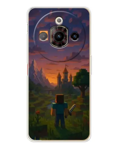 Чехол для ZTE Nubia Focus Pro с картинкой «Стив у башни»
