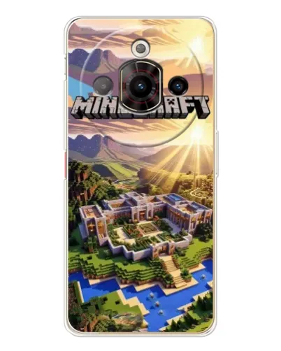 Чехол для ZTE Nubia Focus Pro с картинкой «Minecraft панорама»