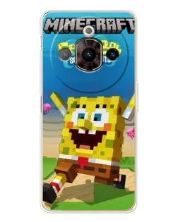 Чохол для ZTE Nubia Focus Pro з картинкою «Губка Боб Minecraft»