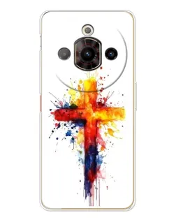 Чехол для ZTE Nubia Focus Pro с картинкой «Акварельный крест»