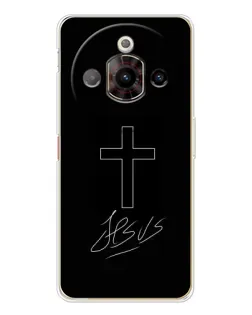 Чохол для ZTE Nubia Focus Pro з картинкою «Графічний хрест Jesus»
