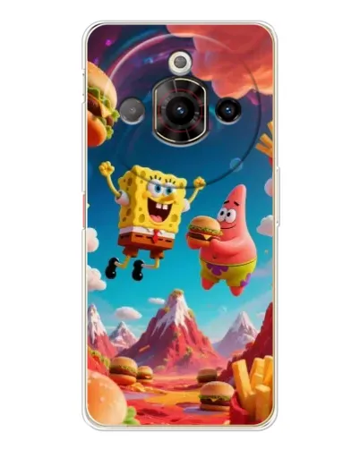 Чехол для ZTE Nubia Focus Pro с картинкой «Космический фастфуд»