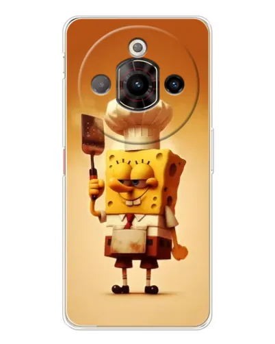 Чехол для ZTE Nubia Focus Pro с картинкой «Губка Боб повар»