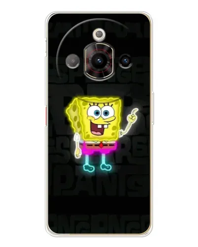 Чехол для ZTE Nubia Focus Pro с картинкой «Неоновый Губка Боб»