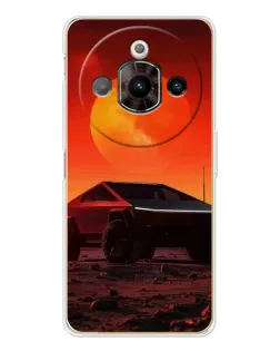 Чехол для ZTE Nubia Focus Pro с картинкой «Cybertruck на Марсе»