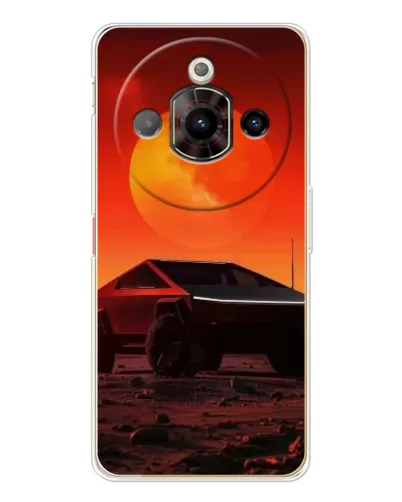 Чехол для ZTE Nubia Focus Pro с картинкой «Cybertruck на Марсе»