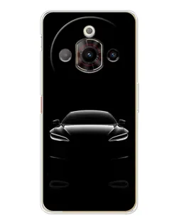 Чехол для ZTE Nubia Focus Pro с картинкой «Силуэт Tesla Night»