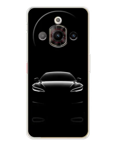 Чехол для ZTE Nubia Focus Pro с картинкой «Силуэт Tesla Night»