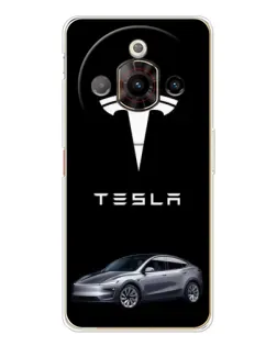 Чехол для ZTE Nubia Focus Pro с картинкой «Tesla Model Y»