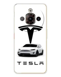 Чехол для ZTE Nubia Focus Pro с картинкой «Tesla White Style»