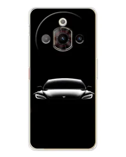 Чехол для ZTE Nubia Focus Pro с картинкой «Фары Tesla Night»