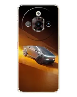 Чехол для ZTE Nubia Focus Pro с картинкой «Cybertruck в пустыне»