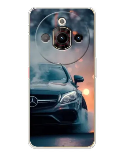Чехол для ZTE Nubia Focus Pro с картинкой «Mercedes — ночной город»