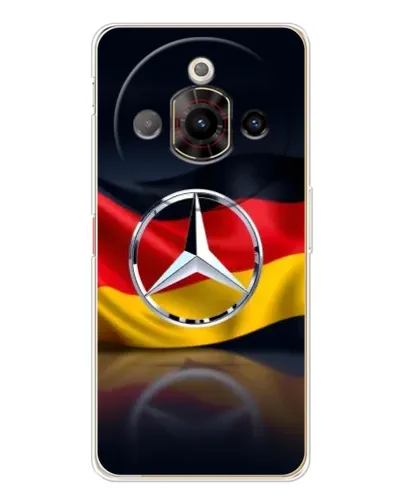 Чехол для ZTE Nubia Focus Pro с картинкой «Mercedes — флаг Германии»