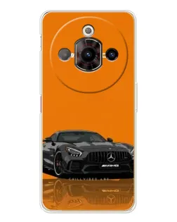 Чехол для ZTE Nubia Focus Pro с картинкой «Оранжевый Mercedes AMG»