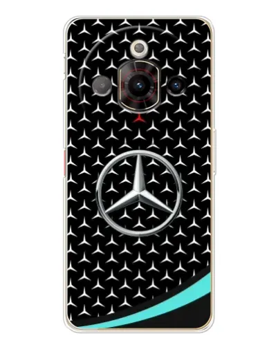 Чехол для ZTE Nubia Focus Pro с картинкой «Mercedes — бирюзовый акцент»