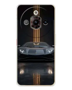 Чохол для ZTE Nubia Focus Pro з картинкою «Lamborghini золоті лінії»