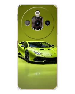 Чохол для ZTE Nubia Focus Pro з картинкою «Салатовий Lamborghini Huracan»