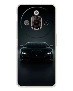 Чохол для ZTE Nubia Focus Pro з картинкою «Чорний Lamborghini Aventador»