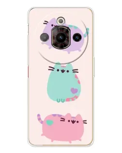 Чехол для ZTE Nubia Focus Pro с картинкой «Pusheen трио» Чехол для ZTE Nubia Focus Pro с картинкой «Pusheen трио»