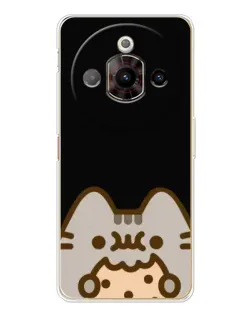 Чехол для ZTE Nubia Focus Pro с картинкой «Пушин на черном»