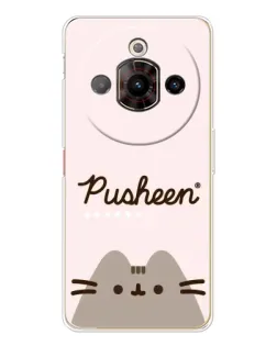 Чехол для ZTE Nubia Focus Pro с картинкой «Pusheen логотип»