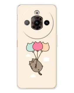 Чехол для ZTE Nubia Focus Pro с картинкой «Пушин на шариках»