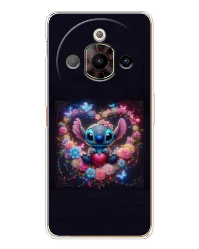 Чохол для ZTE Nubia Focus Pro з картинкою «Stitch у квітах»