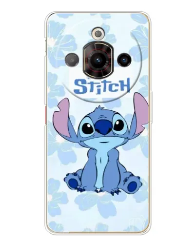 Чохол для ZTE Nubia Focus Pro з картинкою «Stitch серед квітів»