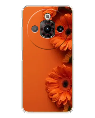 Чехол для ZTE Nubia Focus Pro с картинкой «Оранжевые герберы» Чехол для ZTE Nubia Focus Pro с картинкой «Оранжевые герберы»