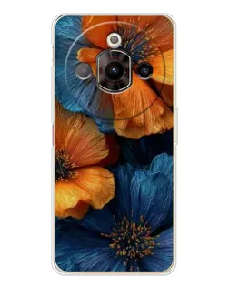 Чехол для ZTE Nubia Focus Pro с картинкой «Яркая сине-оранжевая флора» Чехол для ZTE Nubia Focus Pro с картинкой «Яркая сине-оранжевая флора»