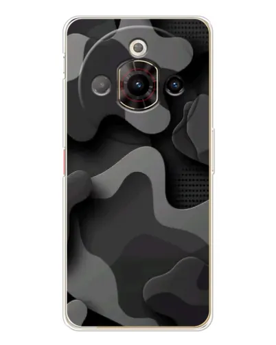 Чехол для ZTE Nubia Focus Pro с картинкой «Темный абстрактный камуфляж» Чехол для ZTE Nubia Focus Pro с картинкой «Темный абстрактный камуфляж»