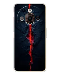 Чехол для ZTE Nubia Focus Pro с картинкой «Kрасная лавовая трещина»