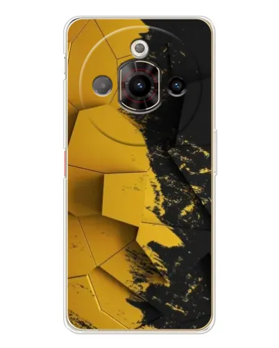 Чехол для ZTE Nubia Focus Pro с картинкой «Золотые осколки геометрии» Чехол для ZTE Nubia Focus Pro с картинкой «Золотые осколки геометрии»