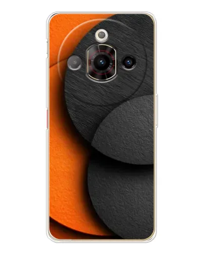 Чехол для ZTE Nubia Focus Pro с картинкой «Геометрия оранжевых кругов» Чехол для ZTE Nubia Focus Pro с картинкой «Геометрия оранжевых кругов»