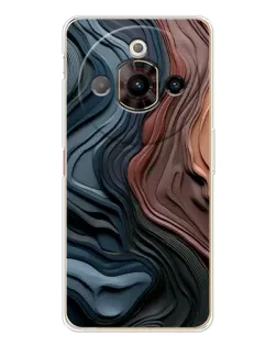 Чехол для ZTE Nubia Focus Pro с картинкой «Цветные волны каньона»