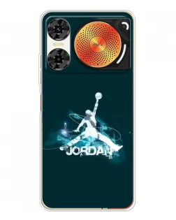 Чохол для ZTE Nubia Music 2 з картинкою «Jordan Blue Fire»