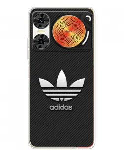 Чохол для ZTE Nubia Music 2 з картинкою «Adidas Карбонова текстура»