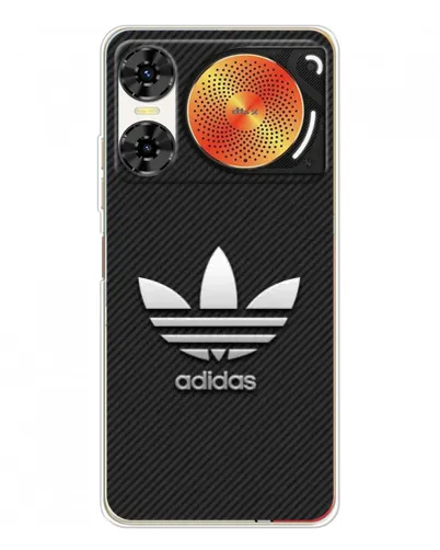 Чохол для ZTE Nubia Music 2 з картинкою «Adidas Карбонова текстура»
