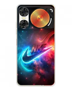 Чохол для ZTE Nubia Music 2 з картинкою «Вогняний логотип Nike»