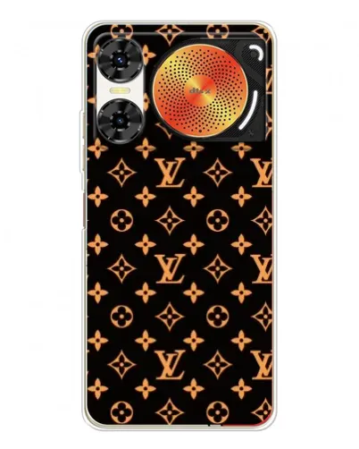 Чехол для ZTE Nubia Music 2 с картинкой «Золотая монограмма LV» Чехол для ZTE Nubia Music 2 с картинкой «Золотая монограмма LV»